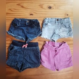 5/$20 Garanimals + More 18M 4 Pairs Girls Shorts Bundle